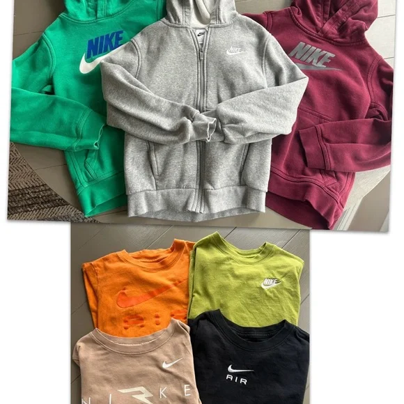 7 item Nike Bundle! Kids' Hoodie and Tee’s - Picture 2 of 6